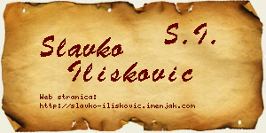 Slavko Ilišković vizit kartica
